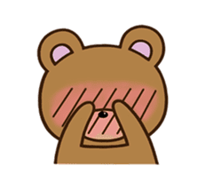 Happy cute bear sticker #14423835