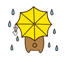 Happy cute bear sticker #14423836