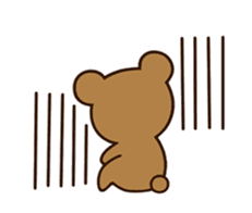 Happy cute bear sticker #14423848