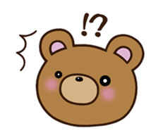 Happy cute bear sticker #14423849