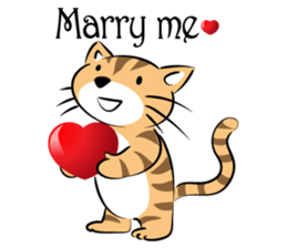 round face cat sticker #14423895