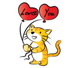 round face cat sticker #14423897