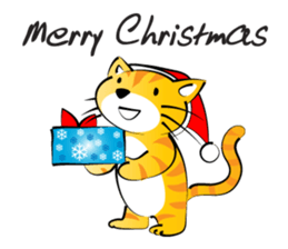 round face cat sticker #14423898