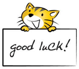 round face cat sticker #14423906