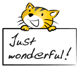 round face cat sticker #14423908