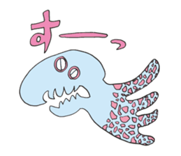 Strange creatures Sticker Cute monster sticker #14424042