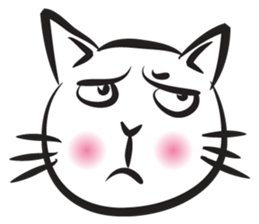 funny colorful cat sticker #14424779