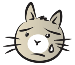 funny colorful cat sticker #14424785