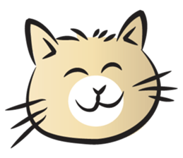 funny colorful cat sticker #14424788