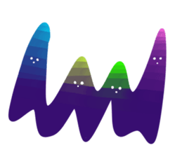 Beautiful colorful something sticker #14424939