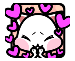 White cat 001 sticker #14425108