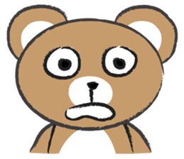 round round brown bear sticker #14425274