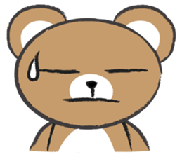 round round brown bear sticker #14425275