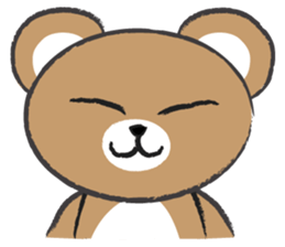 round round brown bear sticker #14425276