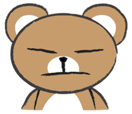 round round brown bear sticker #14425285