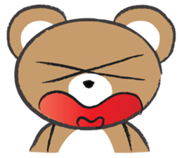 round round brown bear sticker #14425297