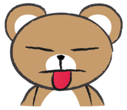 round round brown bear sticker #14425306