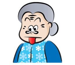 old woman cute cute sticker #14425344