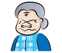old woman cute cute sticker #14425345
