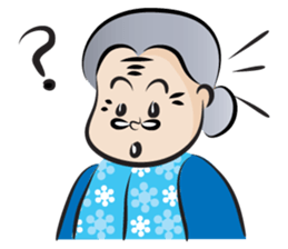 old woman cute cute sticker #14425351