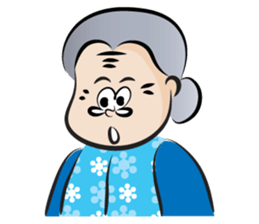 old woman cute cute sticker #14425354