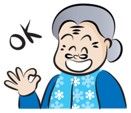 old woman cute cute sticker #14425358