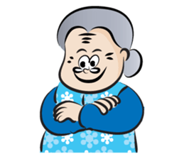 old woman cute cute sticker #14425363
