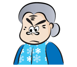 old woman cute cute sticker #14425366