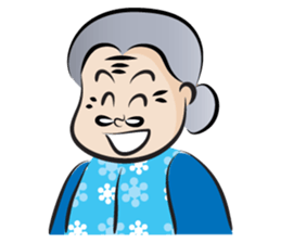 old woman cute cute sticker #14425373