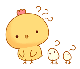 Cute and funny chicken-Happy new year sticker #14425779