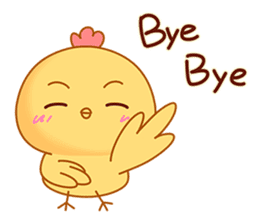 Cute and funny chicken-Happy new year sticker #14425797