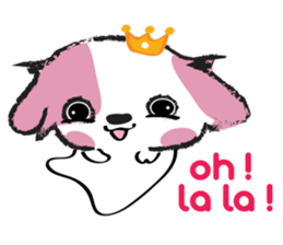Puppy Looks Forward New Year sticker #14426071