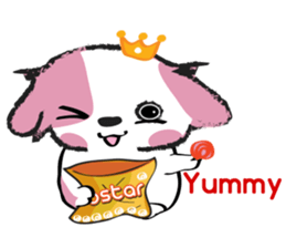 Puppy Looks Forward New Year sticker #14426073