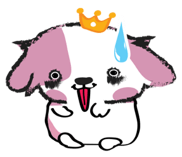 Puppy Looks Forward New Year sticker #14426074