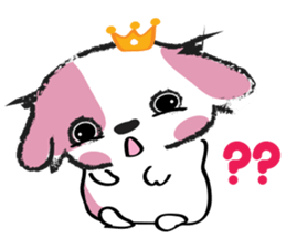 Puppy Looks Forward New Year sticker #14426075