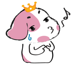 Puppy Looks Forward New Year sticker #14426077