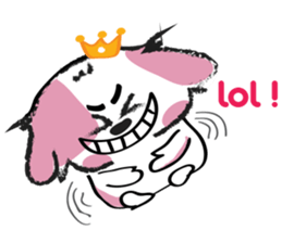 Puppy Looks Forward New Year sticker #14426078