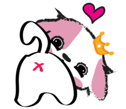 Puppy Looks Forward New Year sticker #14426079