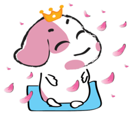 Puppy Looks Forward New Year sticker #14426081