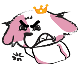 Puppy Looks Forward New Year sticker #14426082