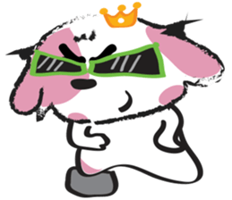 Puppy Looks Forward New Year sticker #14426083