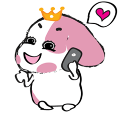 Puppy Looks Forward New Year sticker #14426085