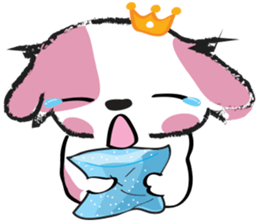 Puppy Looks Forward New Year sticker #14426088