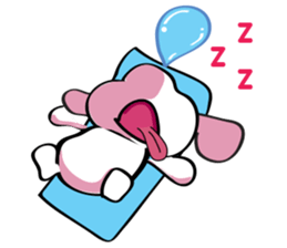 Puppy Looks Forward New Year sticker #14426089