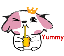 Puppy Looks Forward New Year sticker #14426093