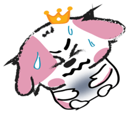 Puppy Looks Forward New Year sticker #14426098