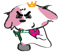 Puppy Looks Forward New Year sticker #14426100