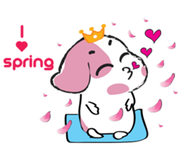 Puppy Looks Forward New Year sticker #14426101