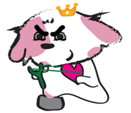 Puppy Looks Forward New Year sticker #14426102