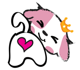 Puppy Looks Forward New Year sticker #14426104